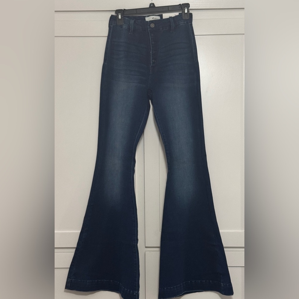 Women's Dark Blue Flared Jeans